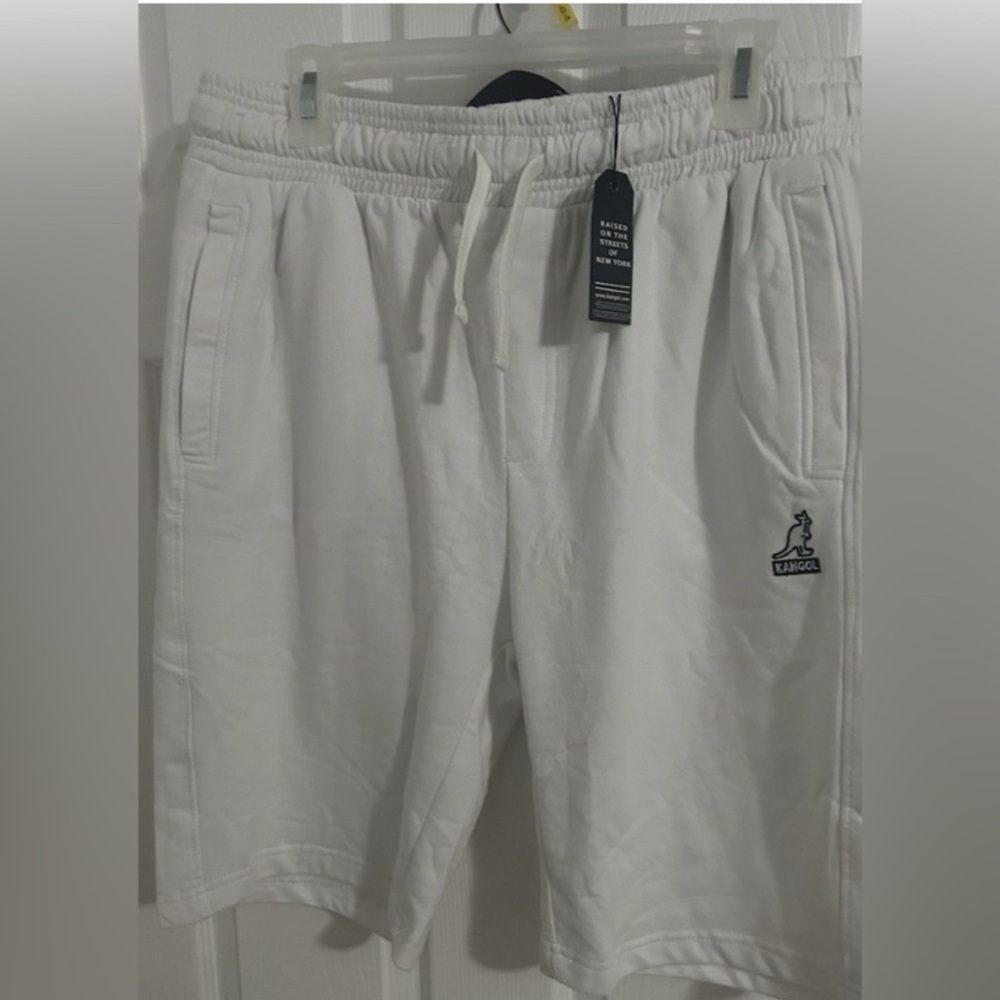 Kangol Men's White Athletic Drawstring Shorts